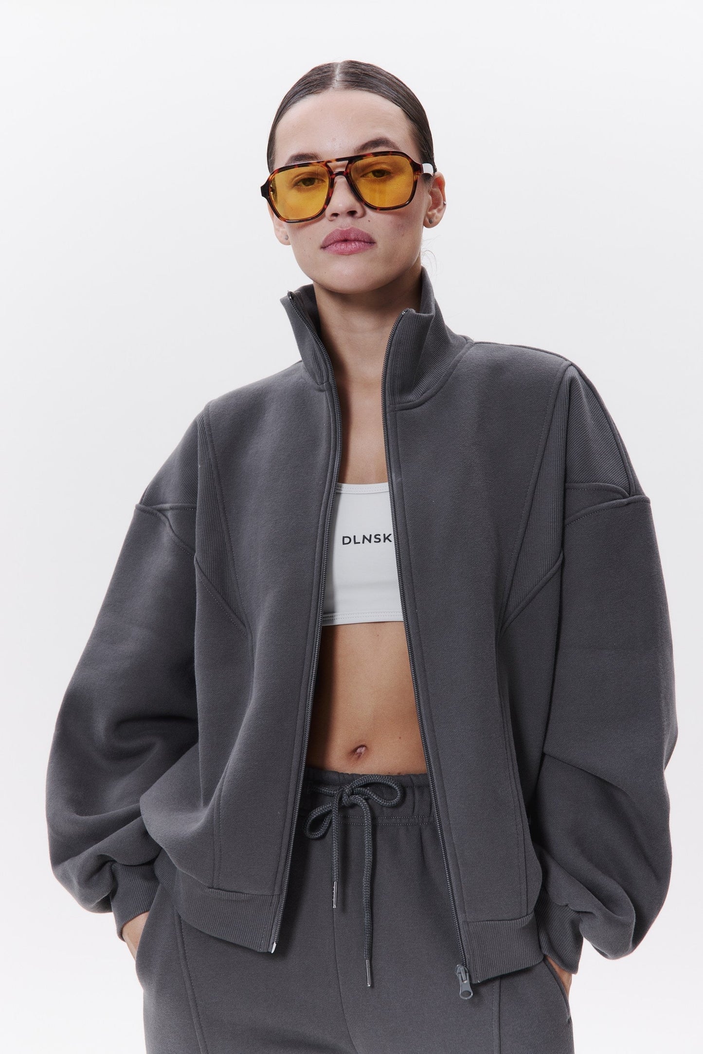 AURA pants in GREY GREY Wide leg pants DLNSK