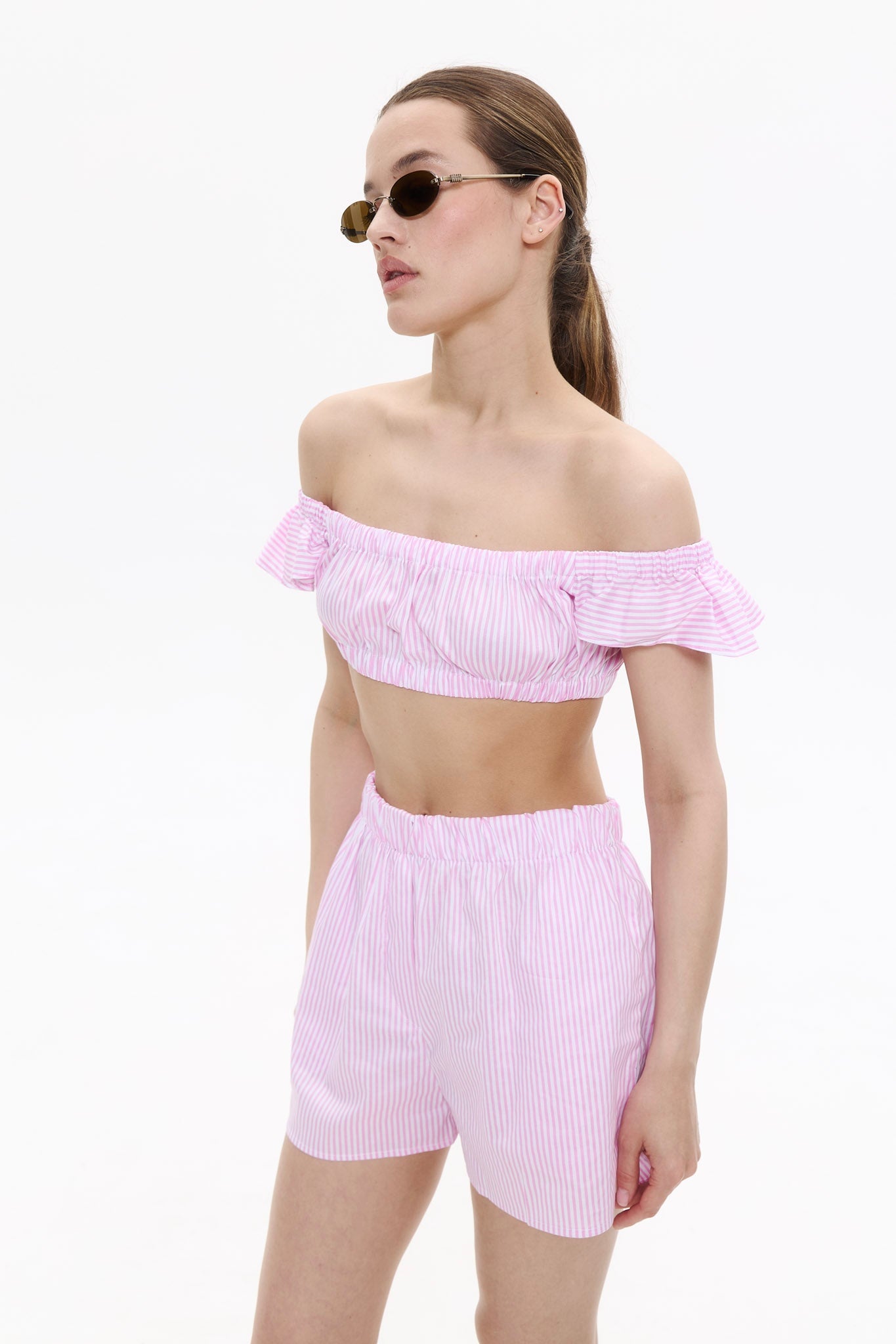BOYFRIEND shorts in MARSHMALLOW PINK DLNSK
