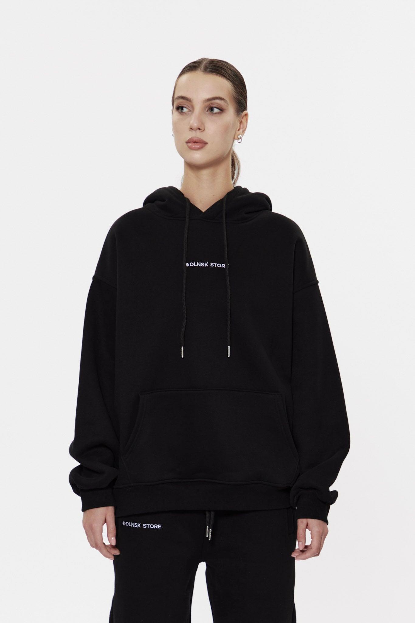 DLNSK BASE HOODIE in BLACK (UNISEX)