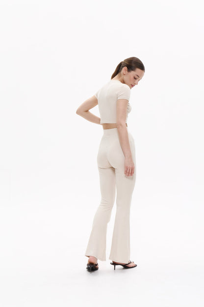 ALL EYES crop top in SAND Top DLNSK 