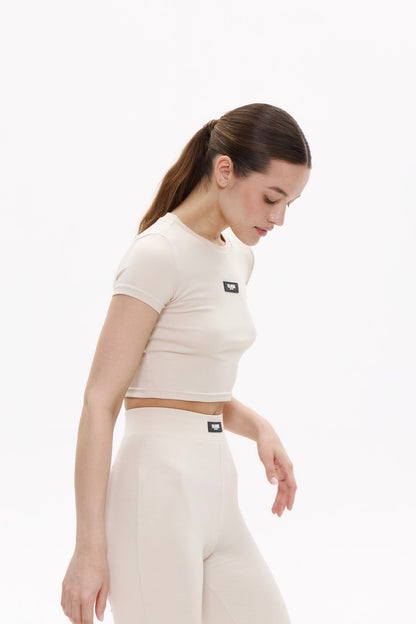 ALL EYES crop top in SAND Top DLNSK 