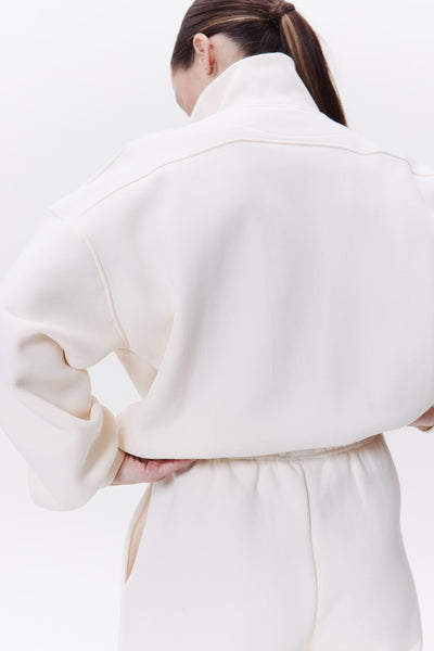 AURA hoodie in COCONUT MILK Cropped hoodie DLNSK 