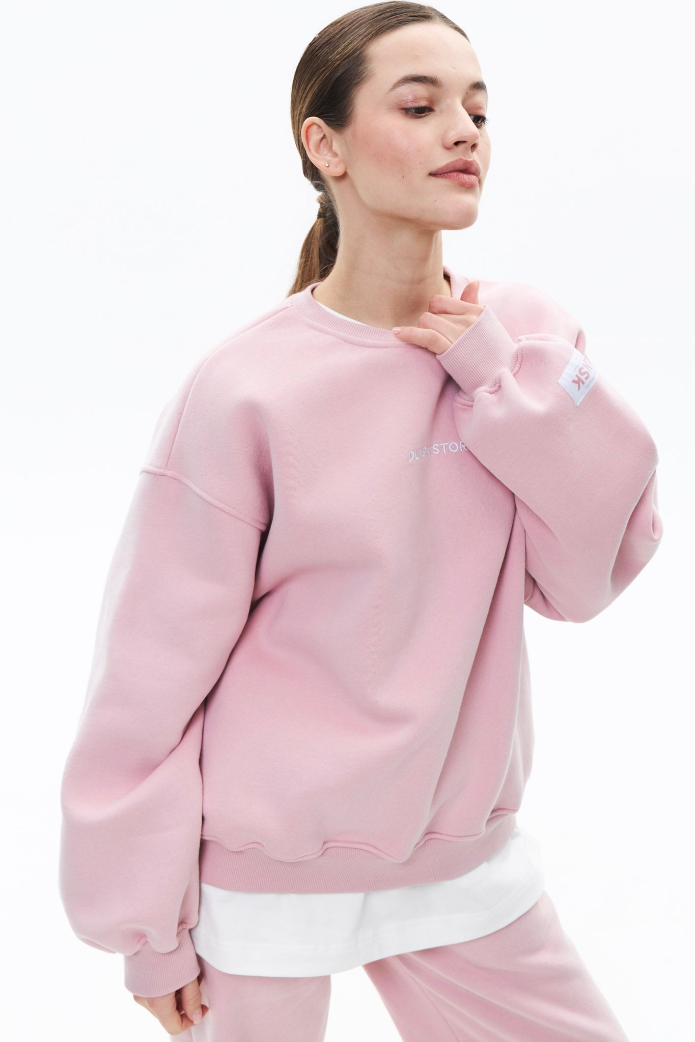 BASE CREWNECK in PINK Crewneck DLNSK 