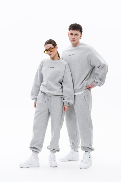 BASE CREWNECK set in CRASH GREY Crewneck set DLNSK 