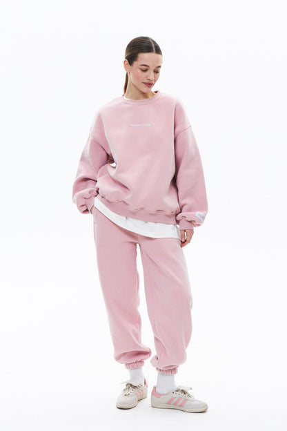 BASE CREWNECK set in MARSHMALLOW PINK Crewneck set DLNSK 