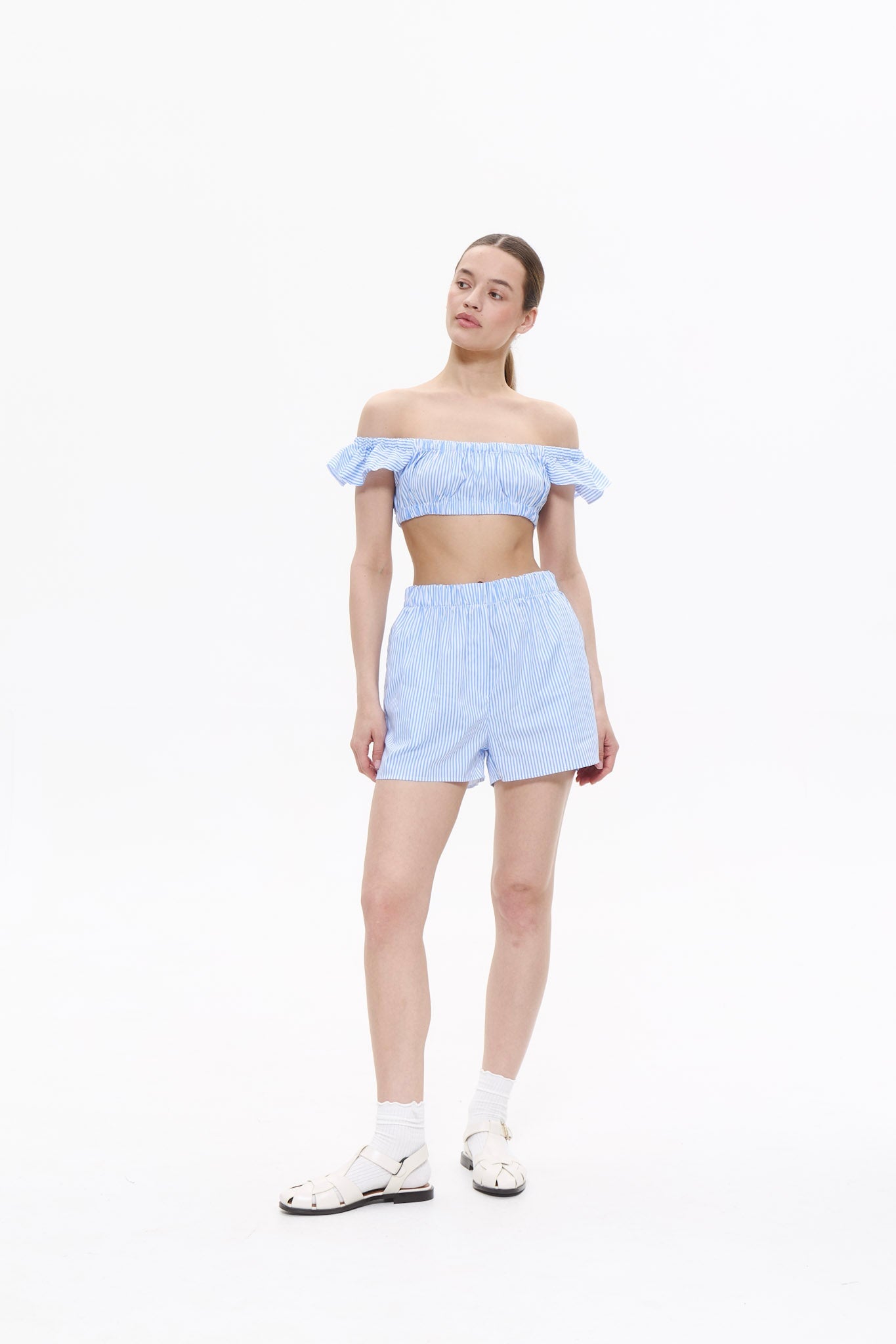 BOYFRIEND shorts in BABY BLUE DLNSK 