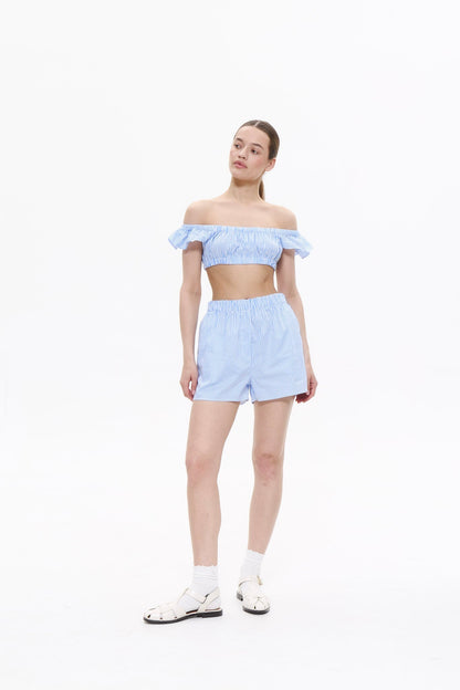 BOYFRIEND shorts in BABY BLUE DLNSK 