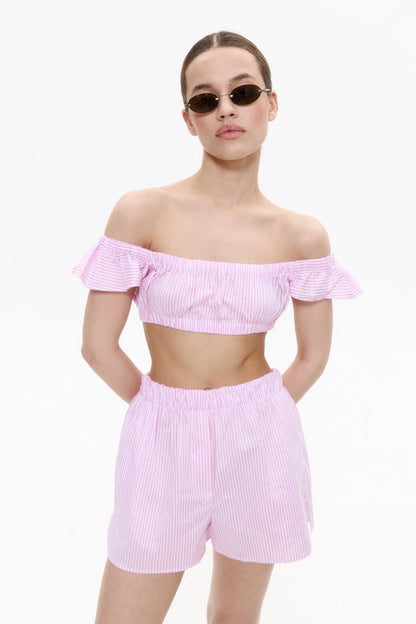 BOYFRIEND shorts in MARSHMALLOW PINK DLNSK 