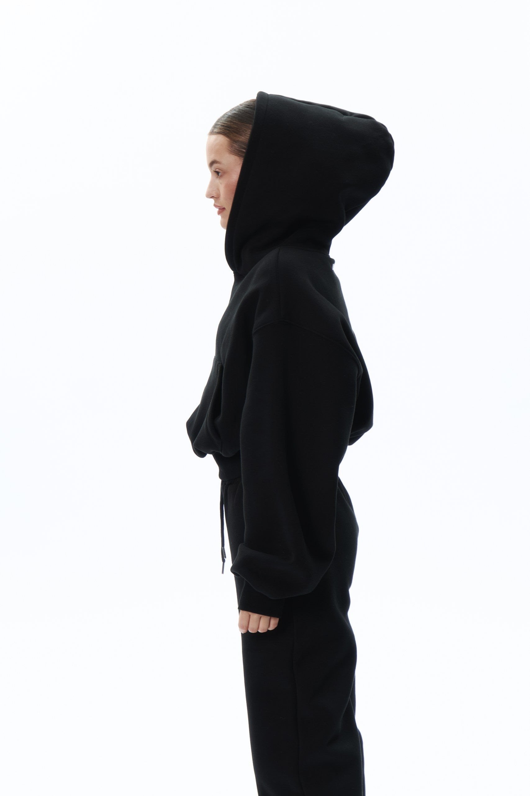 CROPPED hoodie 2.0 in BLACK Hoodie DLNSK 