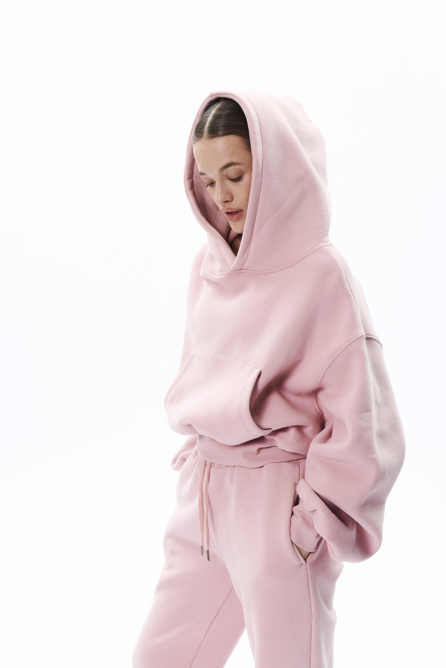 CROPPED hoodie 2.0 in MARSHMALLOW PINK Hoodie DLNSK 