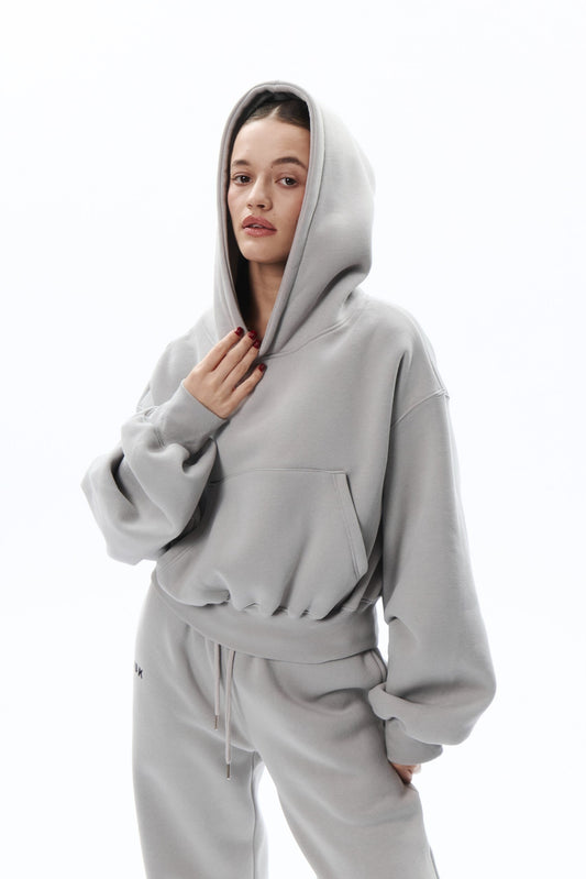 CROPPED hoodie 2.0 in STONE Hoodie DLNSK 