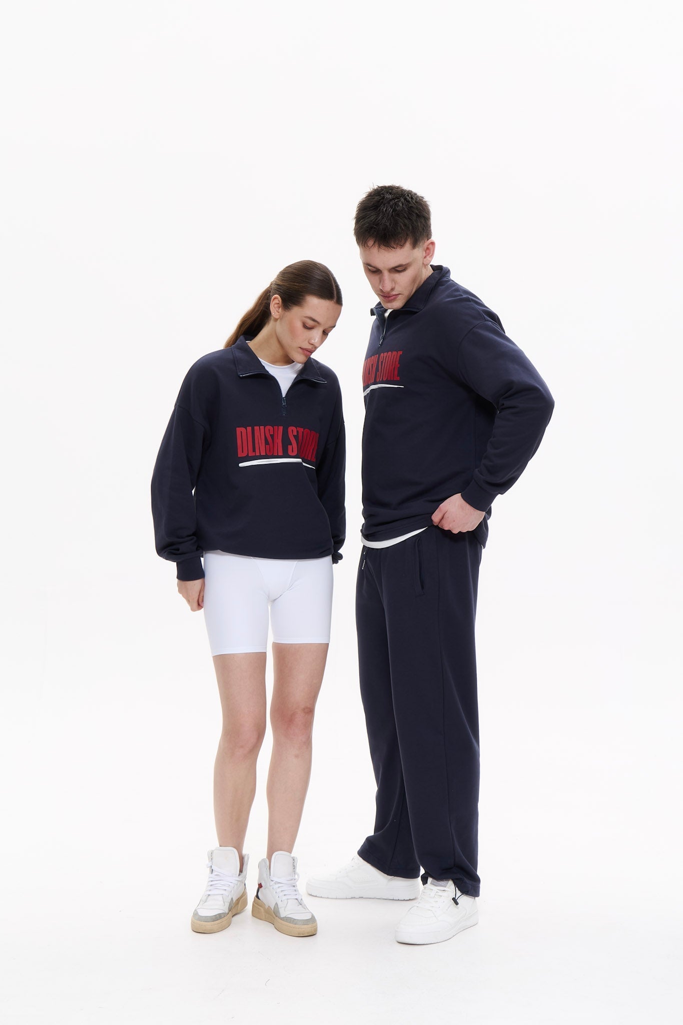 DLNSK STORE ANORAK in NAVY BLUE Crewneck DLNSK 