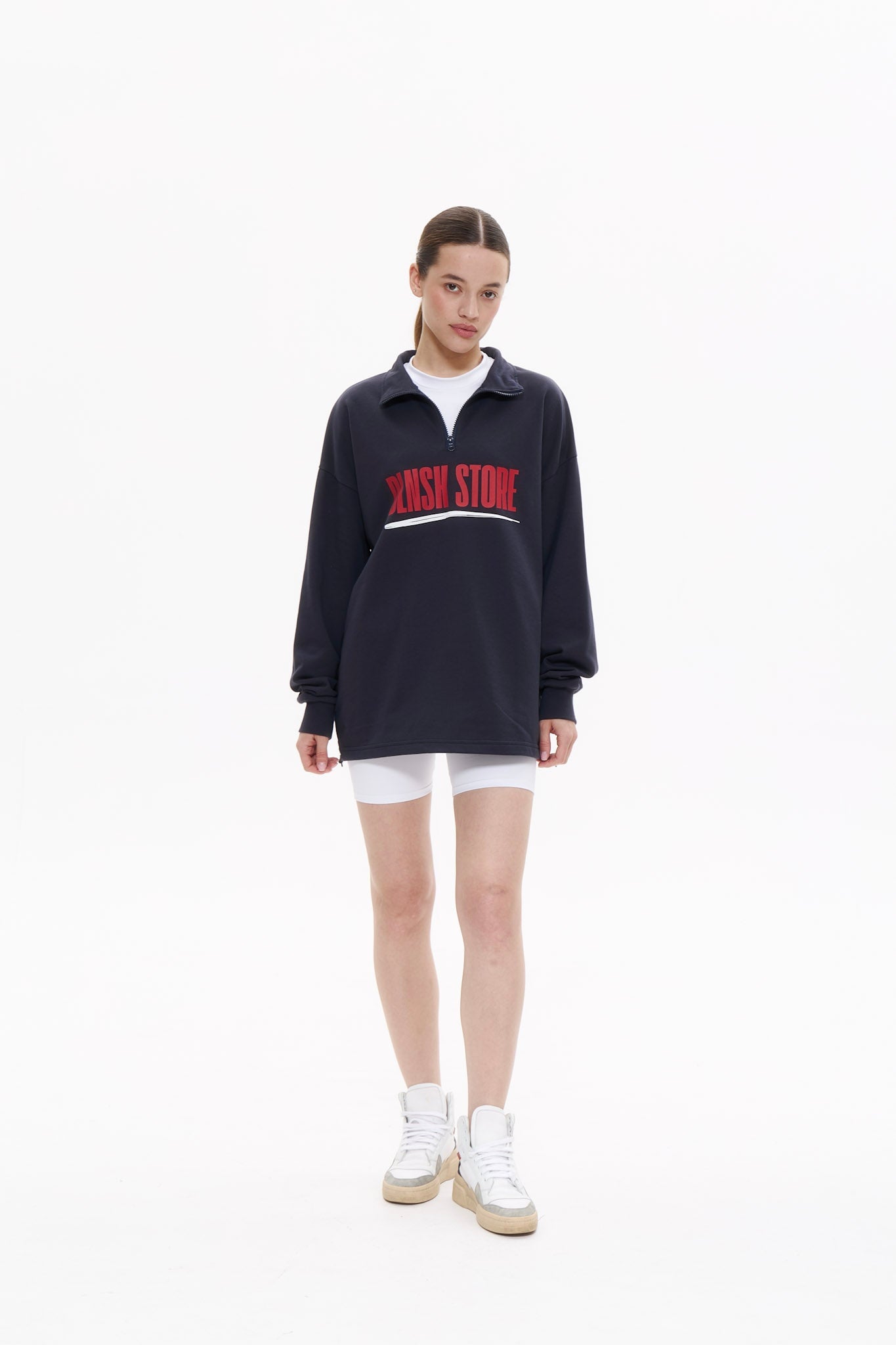 DLNSK STORE ANORAK in NAVY BLUE Crewneck DLNSK 