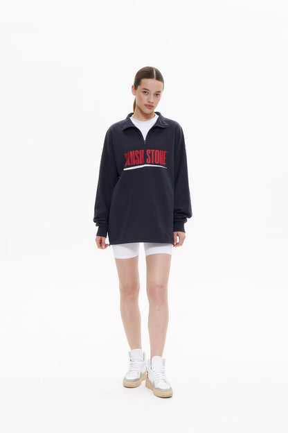 DLNSK STORE ANORAK in NAVY BLUE Crewneck DLNSK 