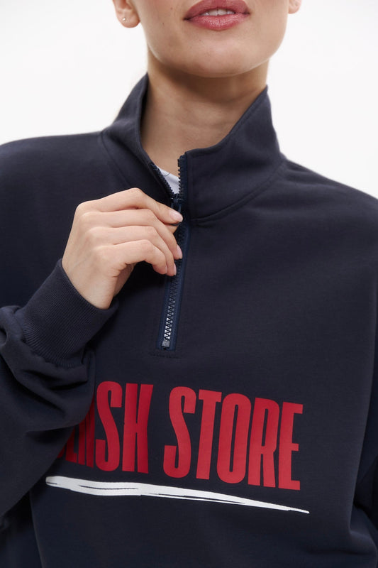 DLNSK STORE ANORAK in NAVY BLUE Crewneck DLNSK 