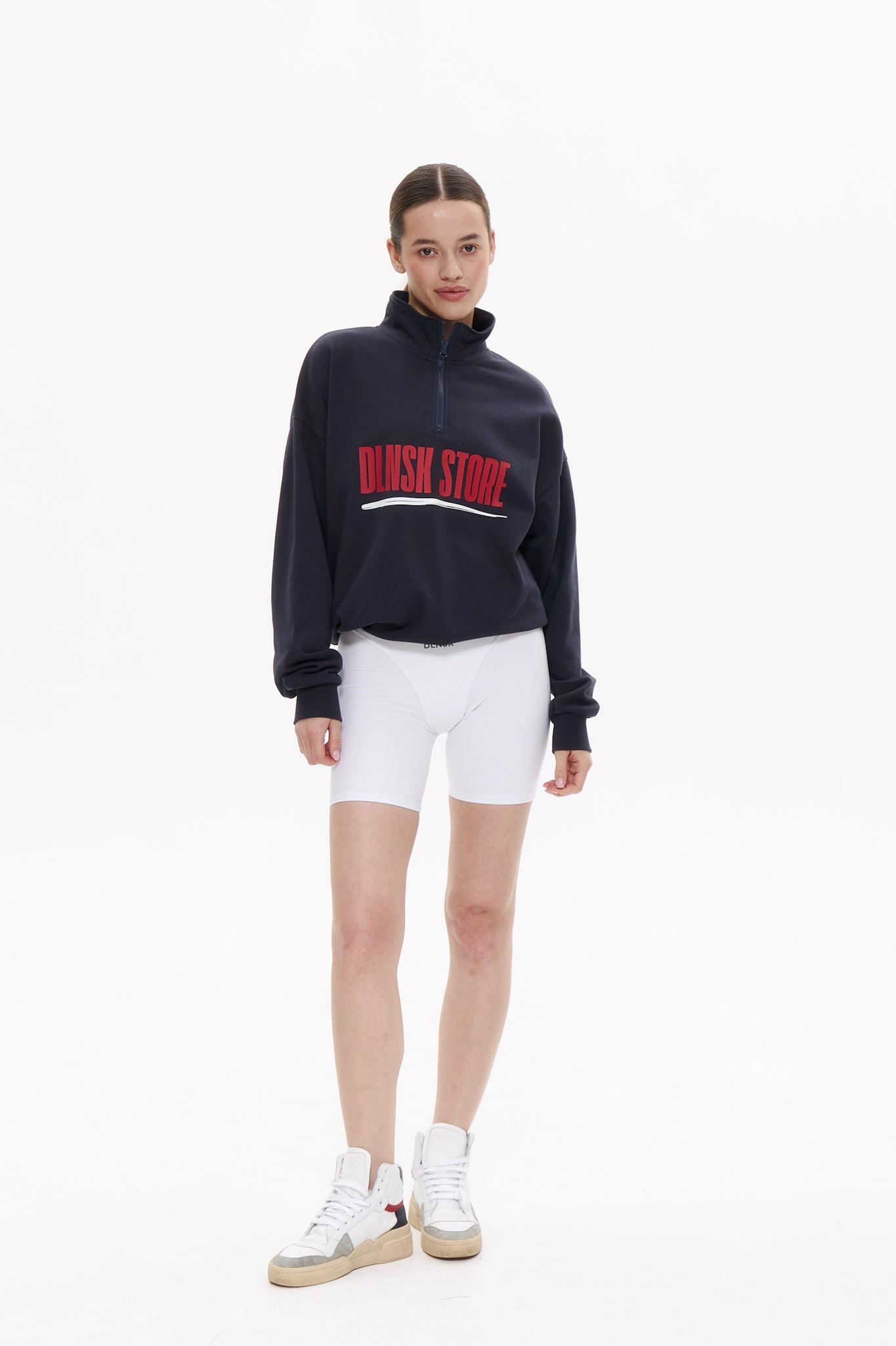 DLNSK STORE ANORAK in NAVY BLUE Crewneck DLNSK 