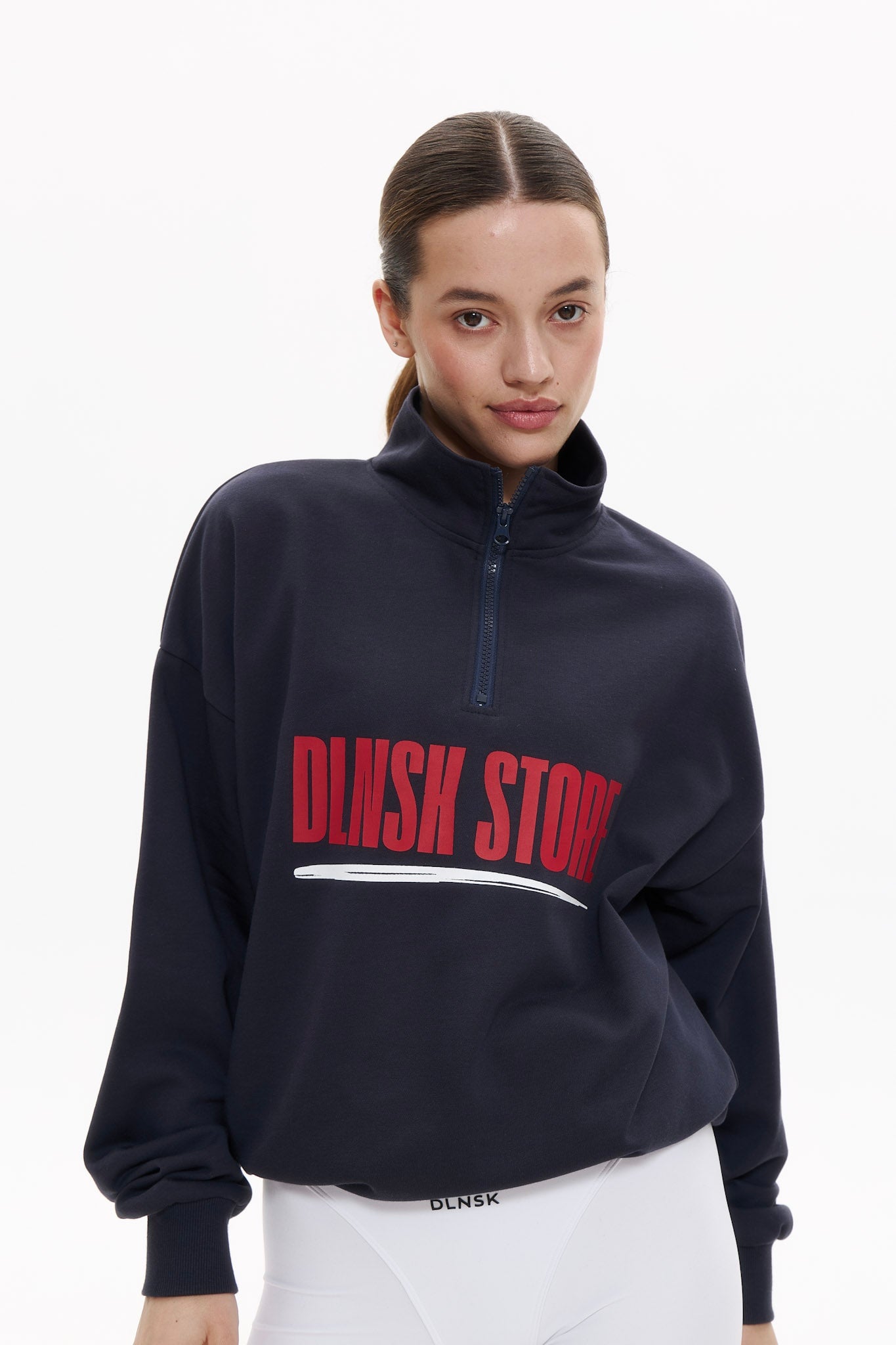 DLNSK STORE ANORAK in NAVY BLUE Crewneck DLNSK 