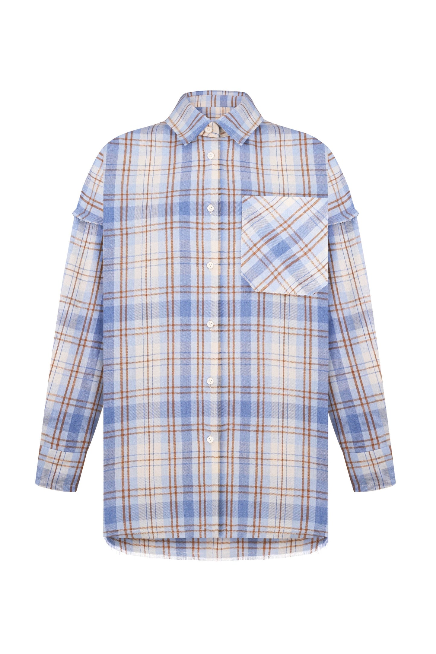 Flannel Shirt in BLUE Shirt DLNSK 