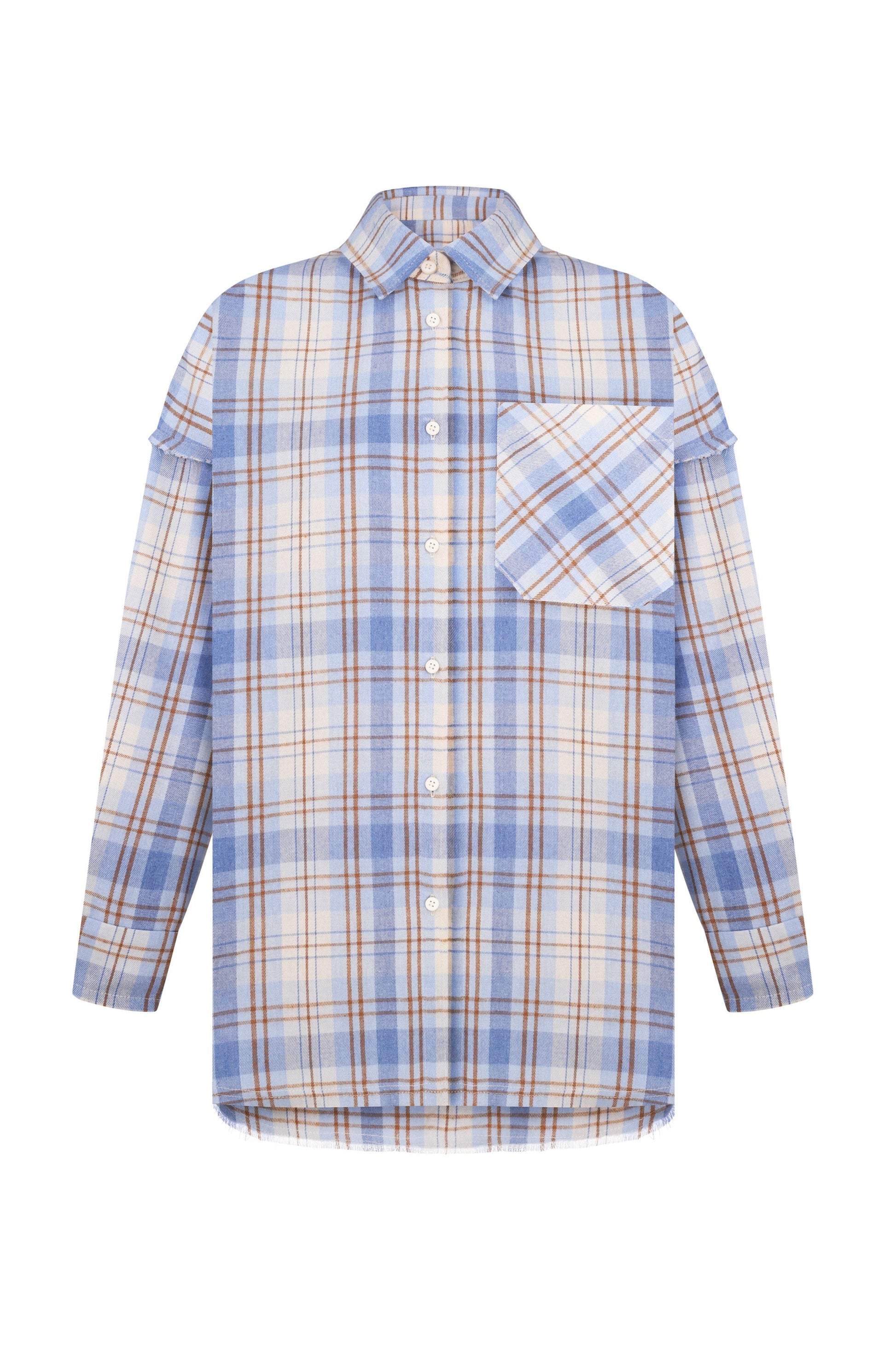 Flannel Shirt in BLUE Shirt DLNSK 