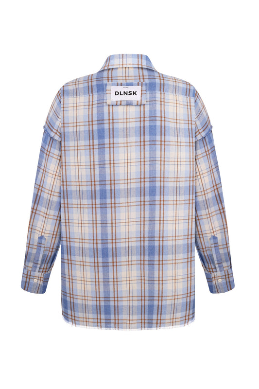 Flannel Shirt in BLUE Shirt DLNSK 
