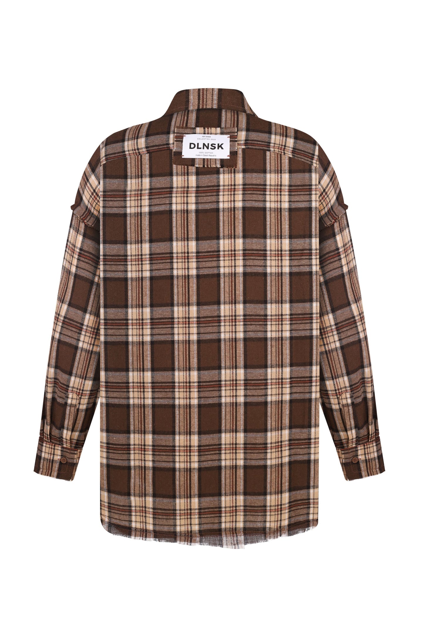 Flannel Shirt in BROWN Shirt DLNSK 