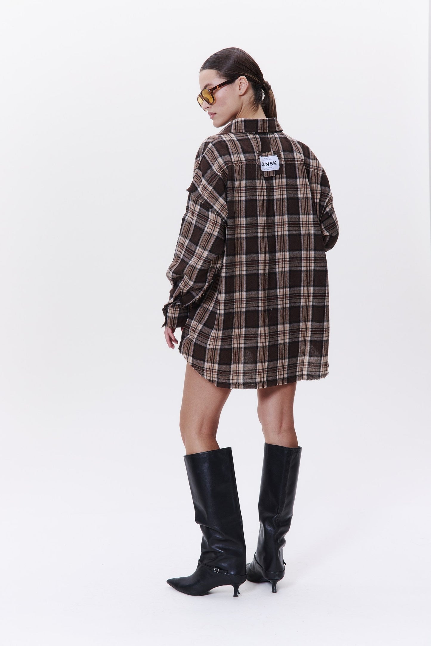 Flannel Shirt in CHOCO Shirt DLNSK 