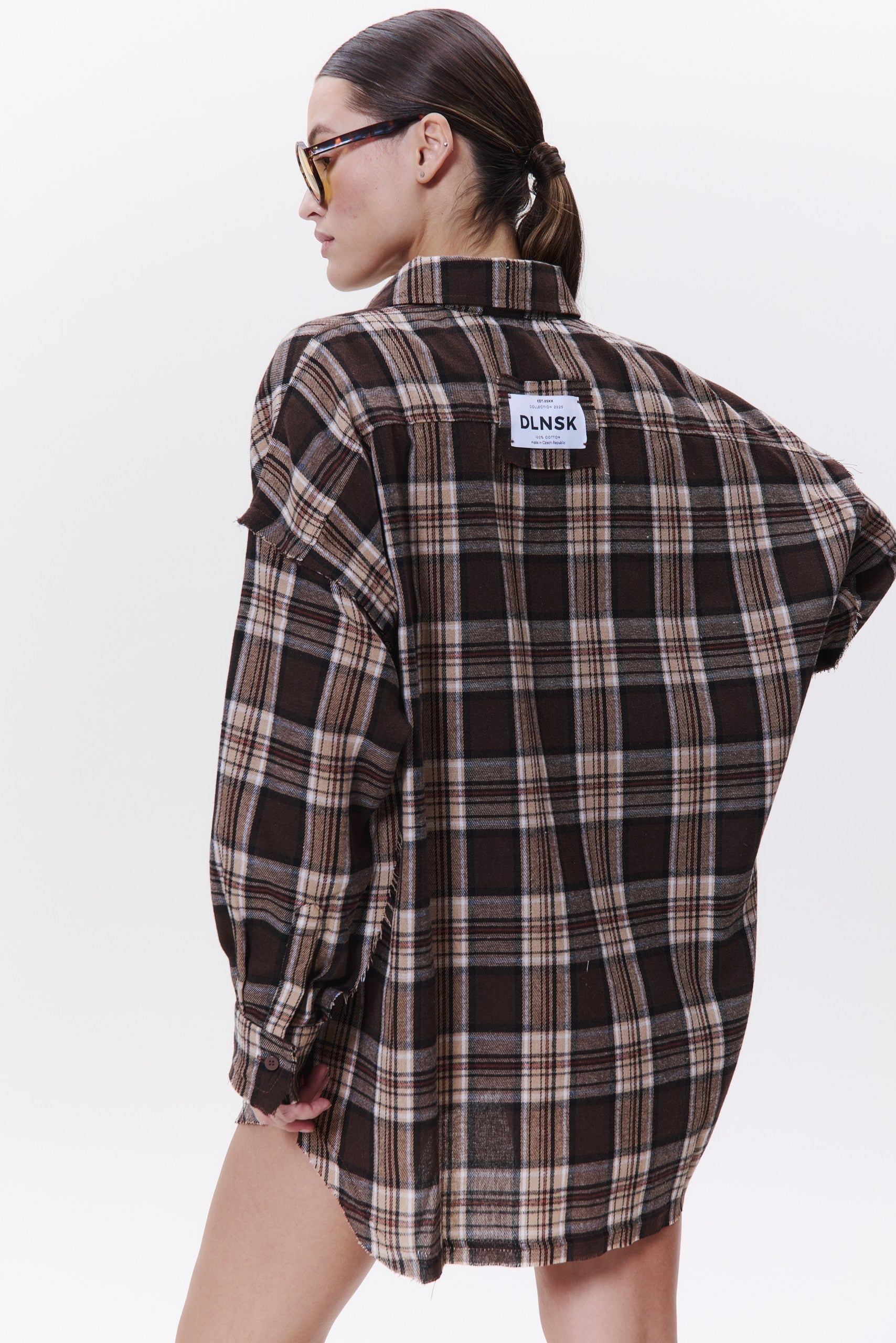 Flannel Shirt in CHOCO Shirt DLNSK 