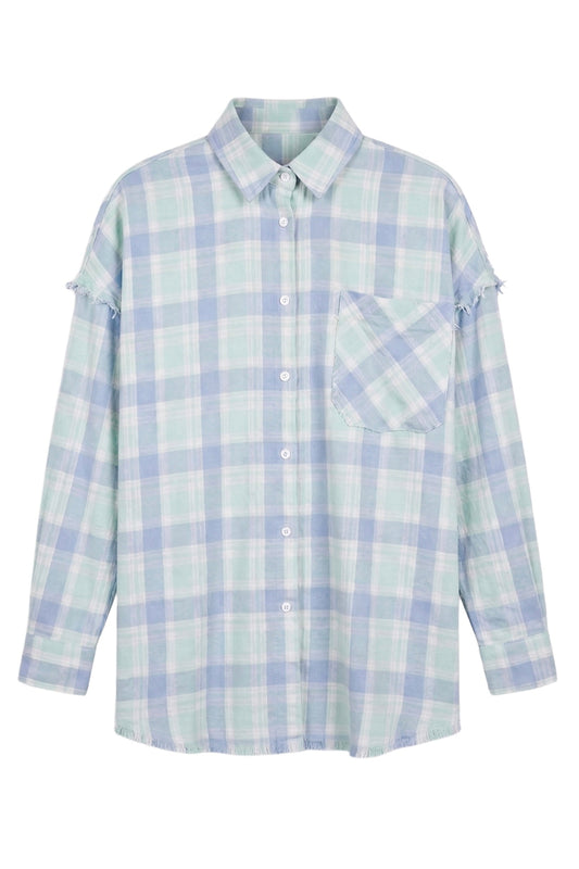 Flannel Shirt in MINT Shirt DLNSK 