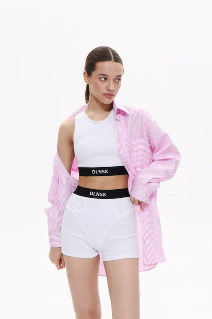 HOME SHORTS IN PURE WHITE DLNSK 