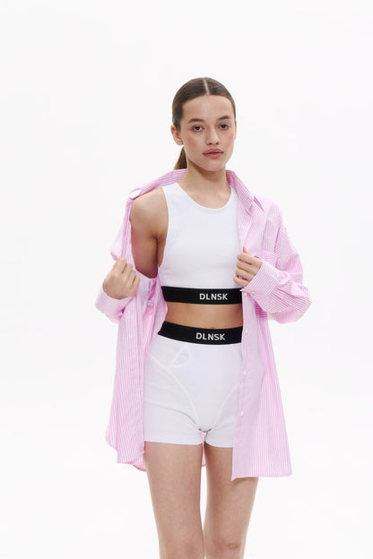 HOME SHORTS IN PURE WHITE DLNSK 