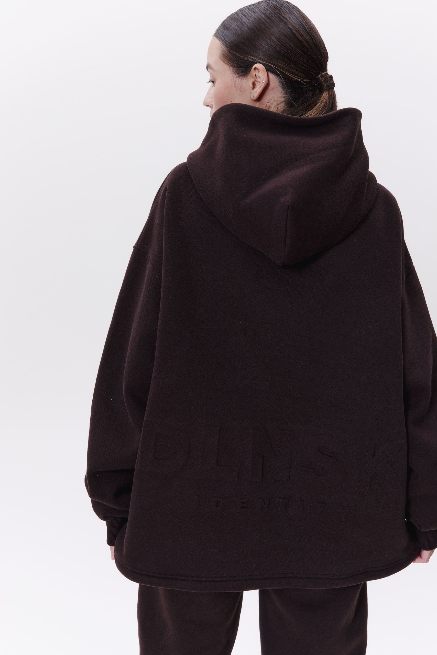 IDENTITY unisex hoodie in CHOCO Hoodie DLNSK 