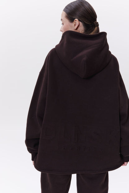 IDENTITY unisex hoodie in CHOCO Hoodie DLNSK 