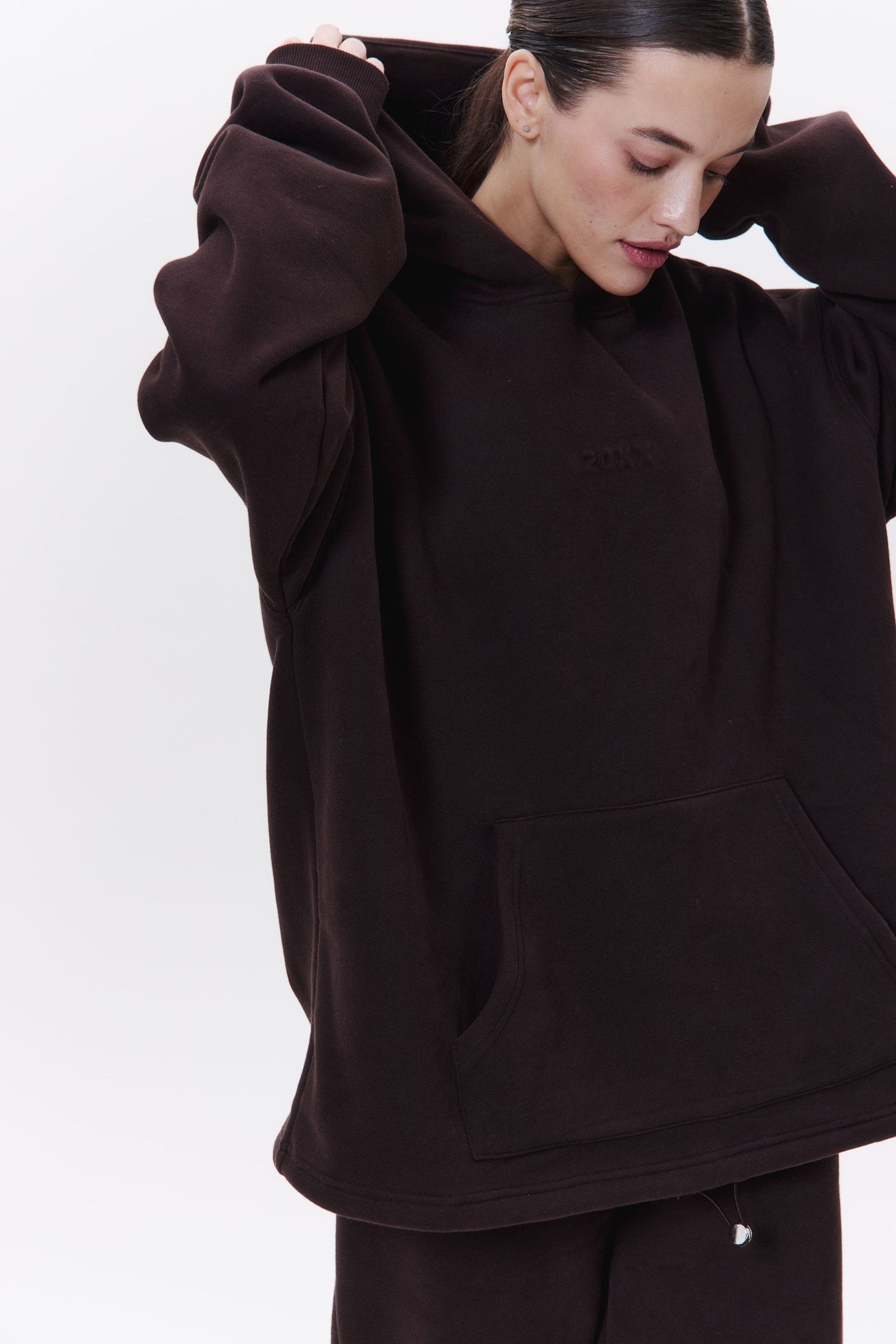 IDENTITY unisex hoodie in CHOCO Hoodie DLNSK 