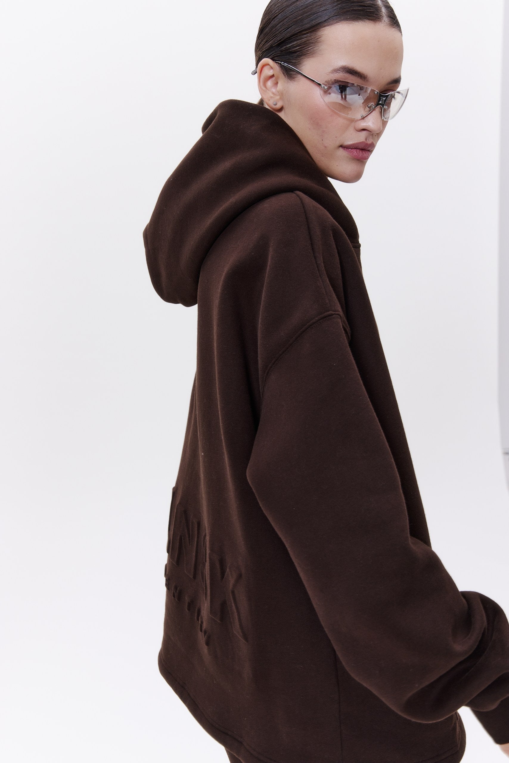 IDENTITY unisex hoodie in CHOCO Hoodie DLNSK 