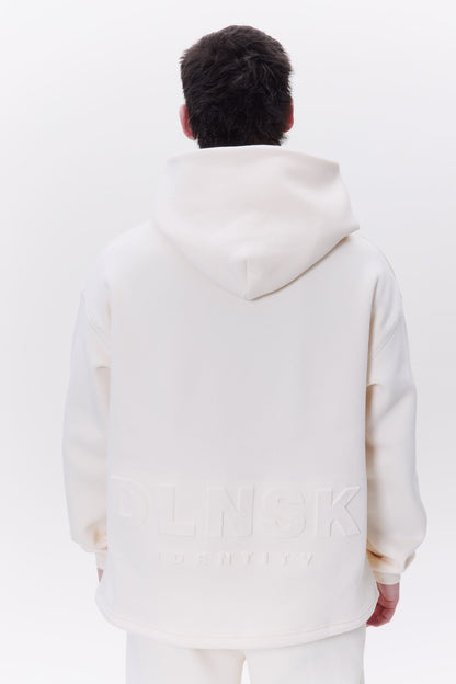 IDENTITY unisex hoodie in COCONUT MILK DLNSK 