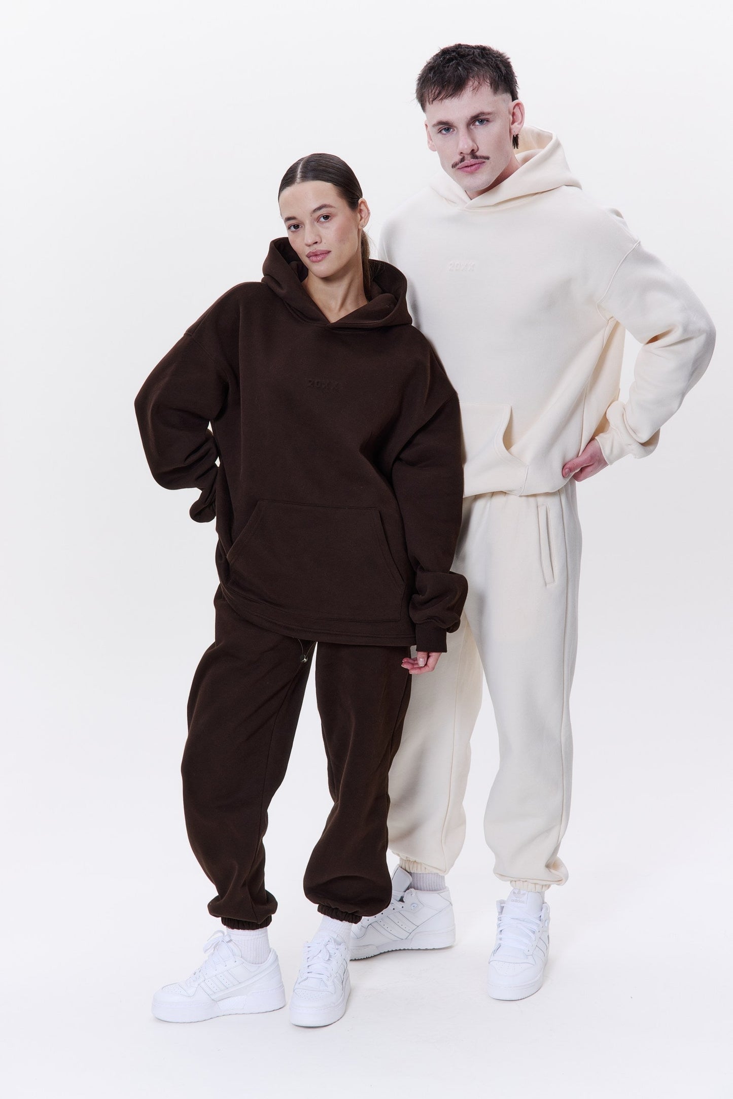 IDENTITY unisex set in COCONUT MILK Hoodie set DLNSK 