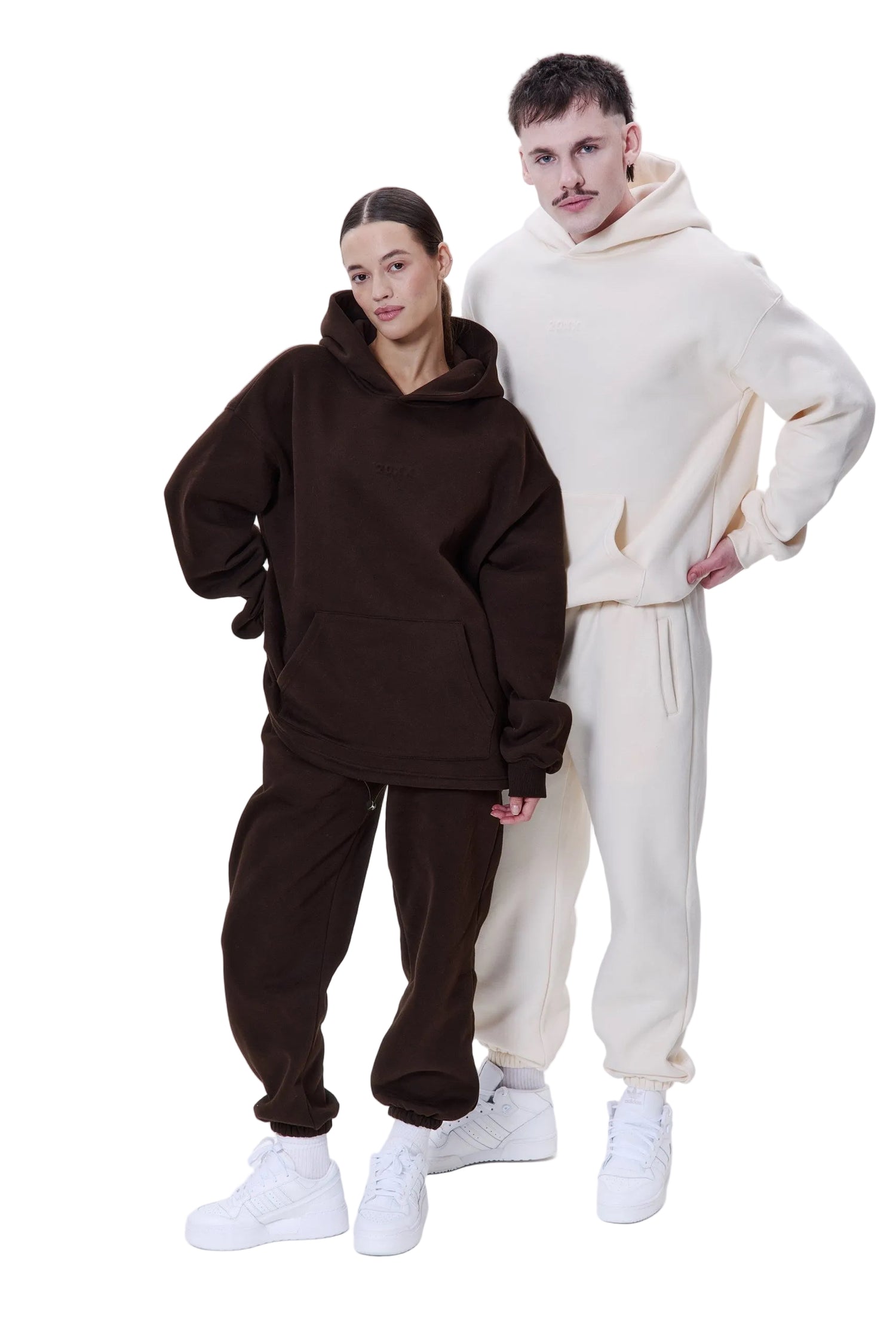 IDENTITY unisex set in COCONUT MILK Hoodie set DLNSK 