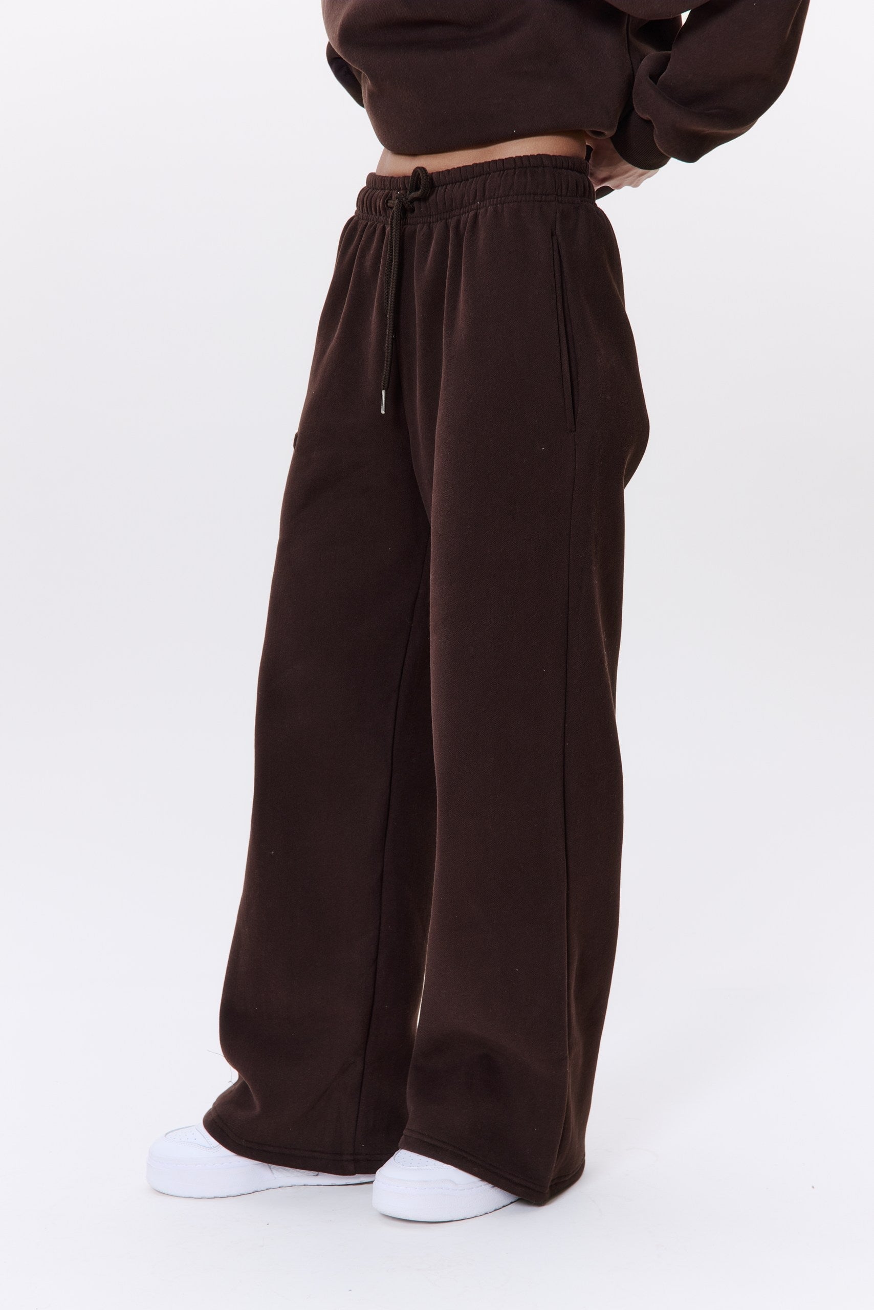 IDENTITY wide leg pants in CHOCO Wide leg pants DLNSK 