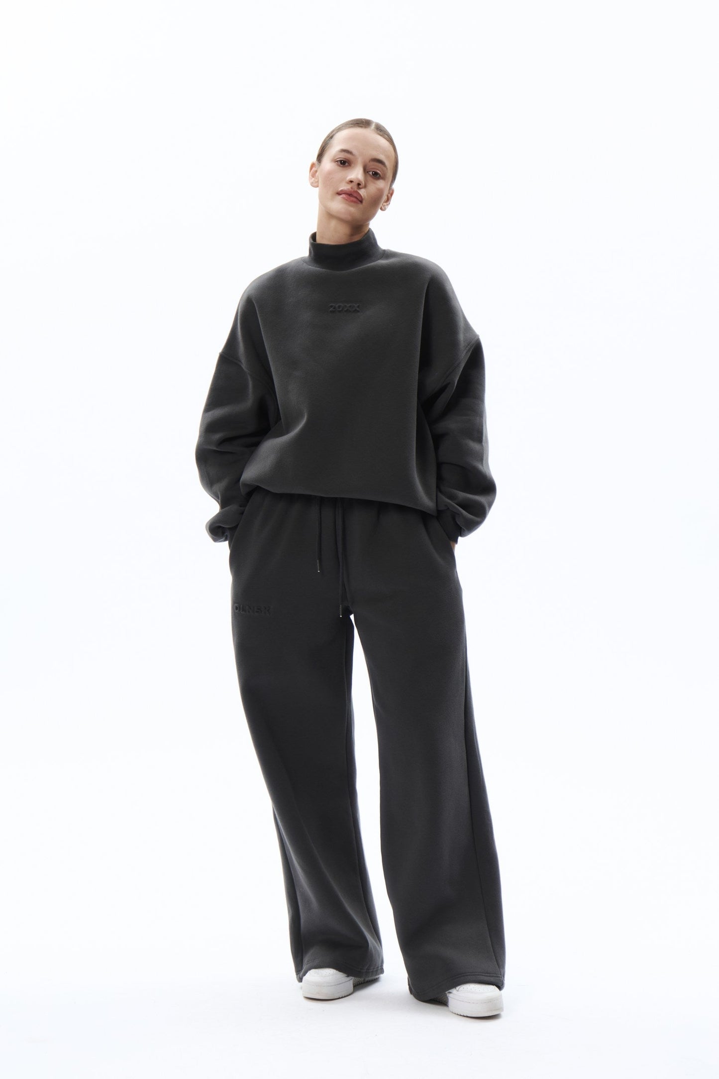 IDENTITY wide leg pants in SHADOW GREY Wide leg pants DLNSK 