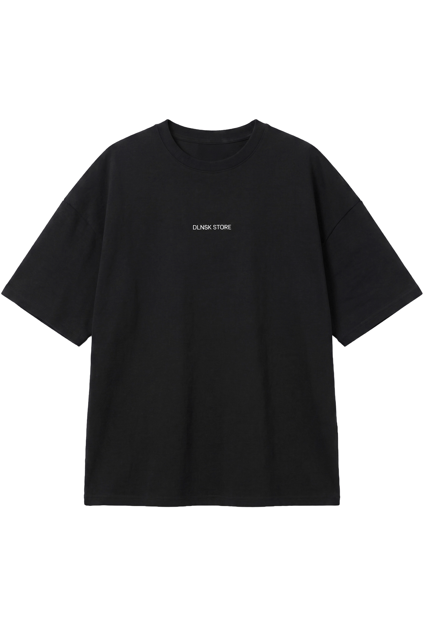 OVERSIZED PREMIUM T-SHIRT with chest logo in BLACK T-shirt DLNSK 