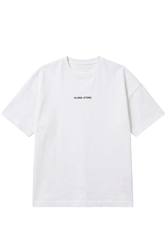 OVERSIZED PREMIUM T-SHIRT with chest logo in PURE WHITE T-shirt DLNSK 