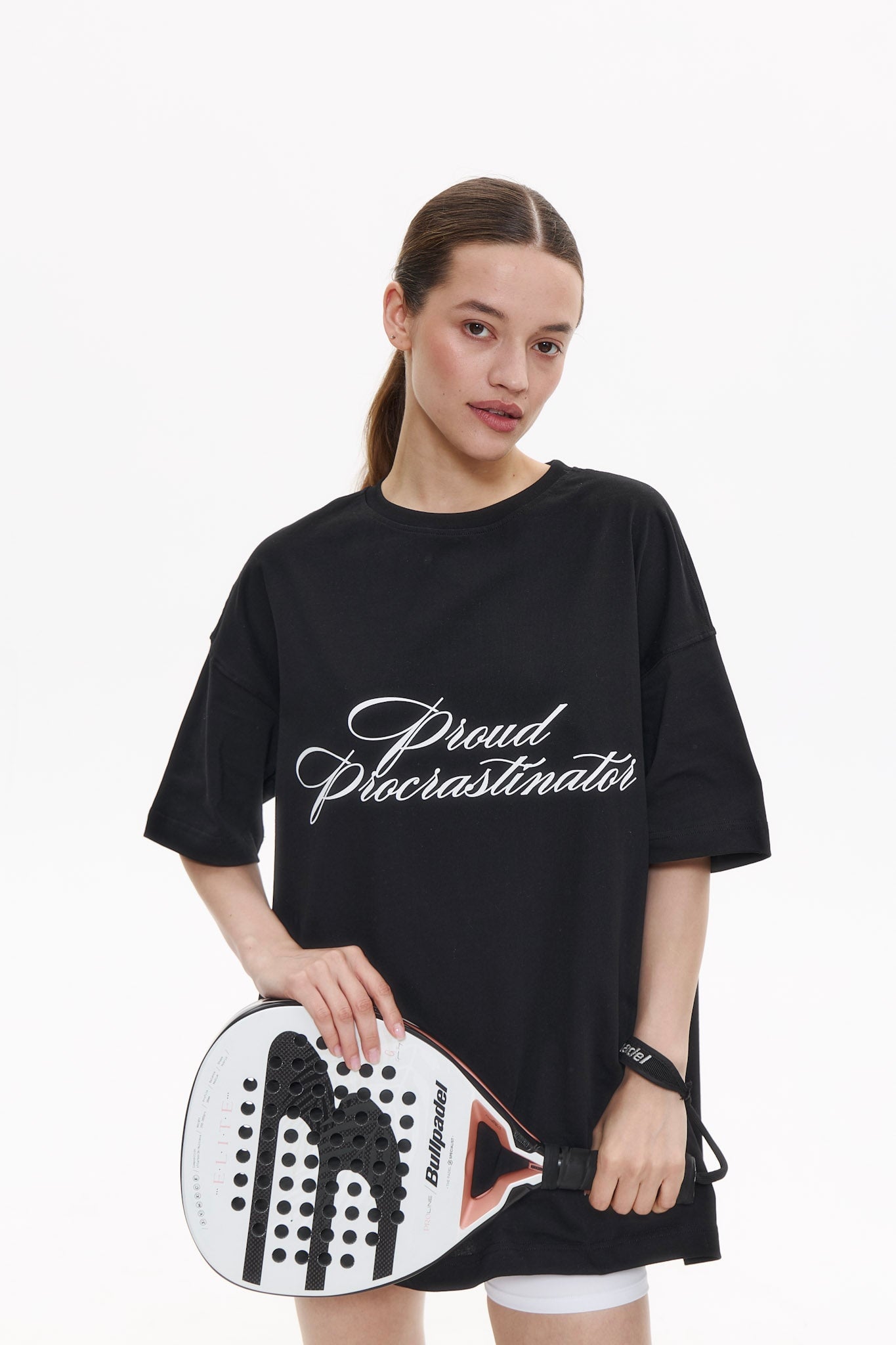 "PROUD PROCRASTINATOR" t-shirt in WASHED BLACK T-shirt DLNSK 