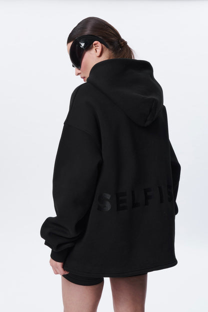 SELFISH HOODIE in BLACK (UNISEX) Hoodie DLNSK 