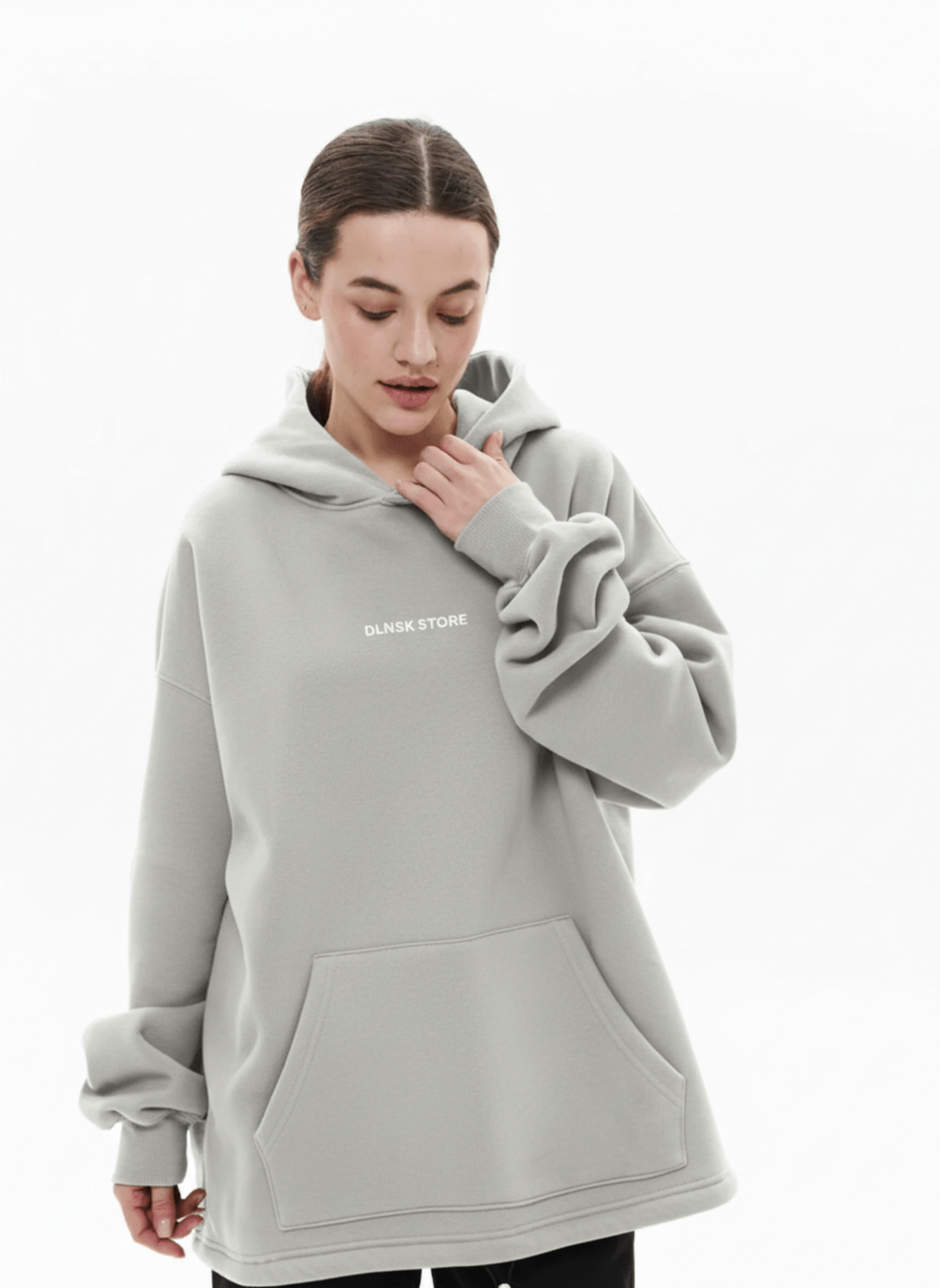 SERENITY hoodie in BONE GREY Hoodie DLNSK 