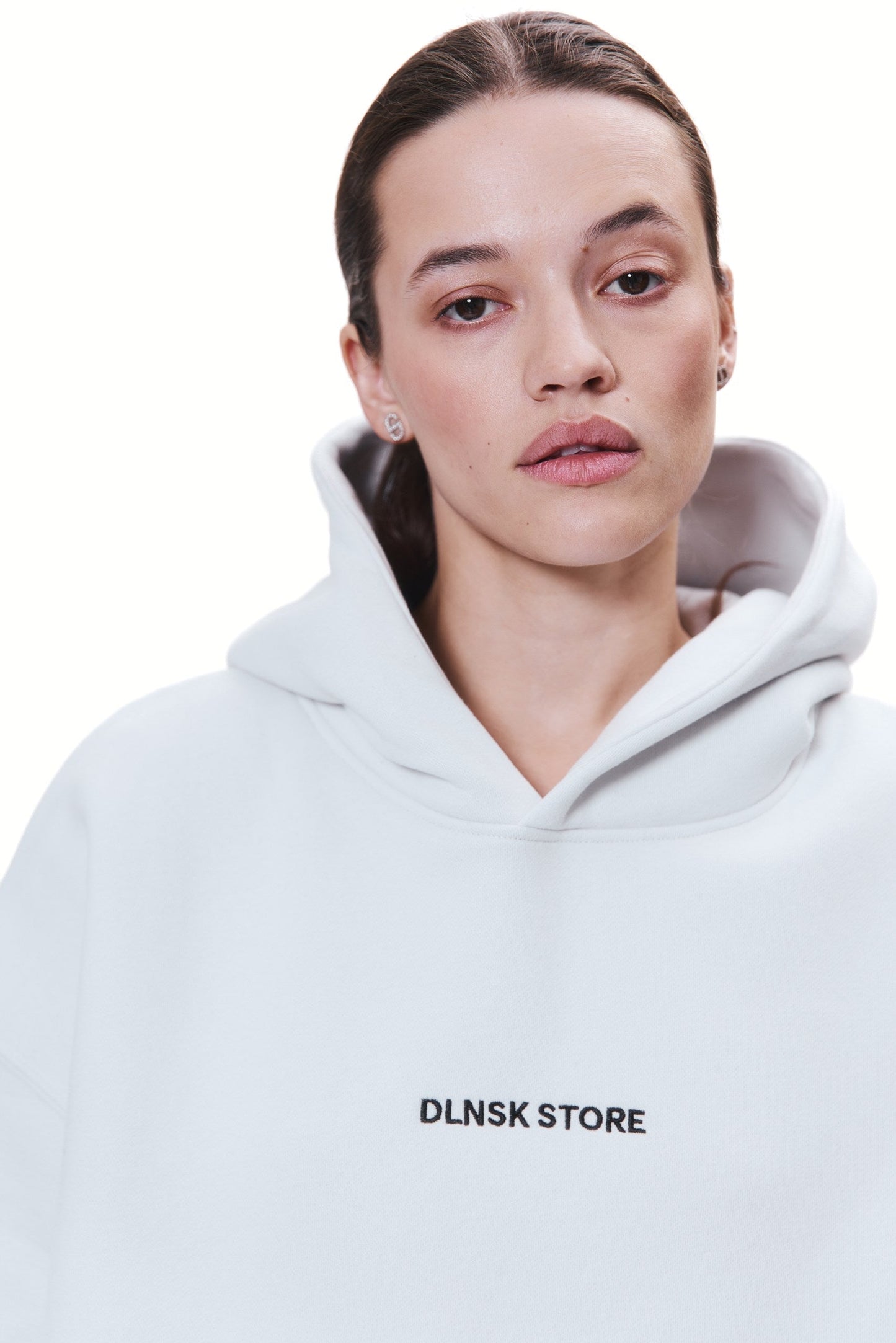 SERENITY hoodie in BONE GREY Hoodie DLNSK 