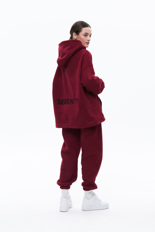 SERENITY set in CHERRY Hoodie set DLNSK 