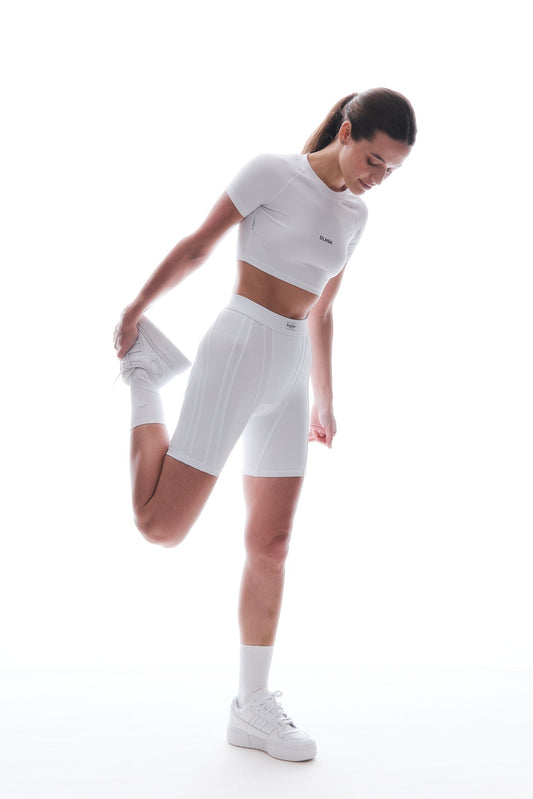 SHAPING biker SHORTS in PURE WHITE Biker shorts DLNSK 