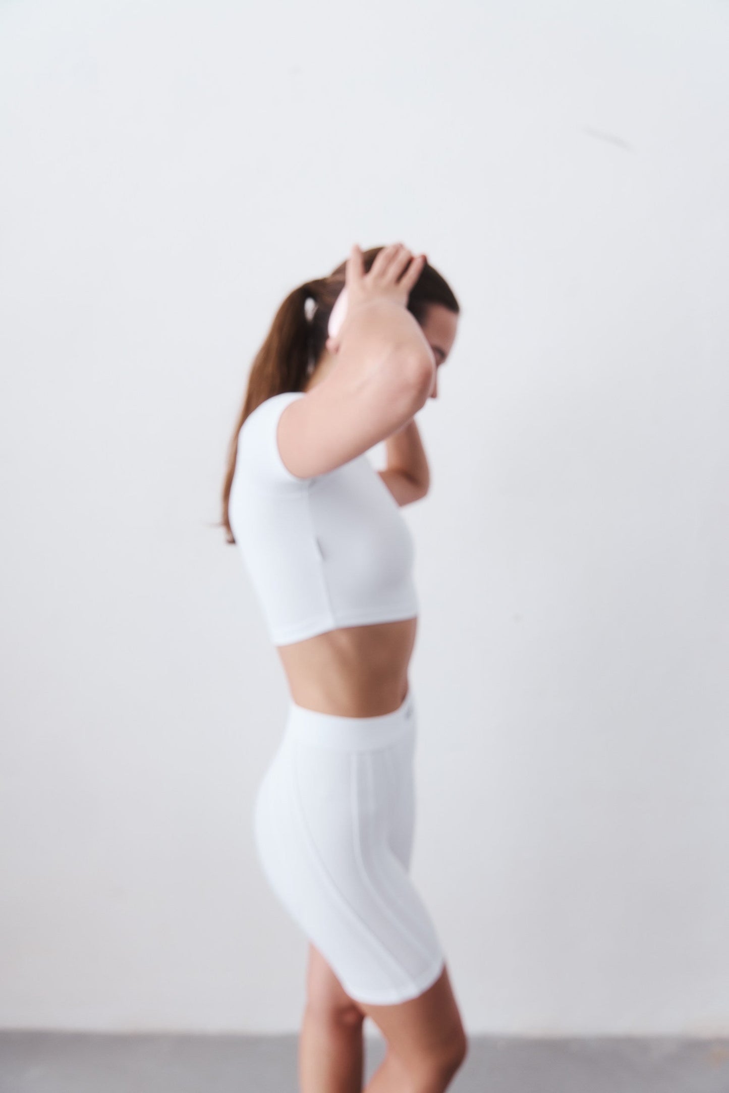 SHAPING biker SHORTS in PURE WHITE Biker shorts DLNSK 