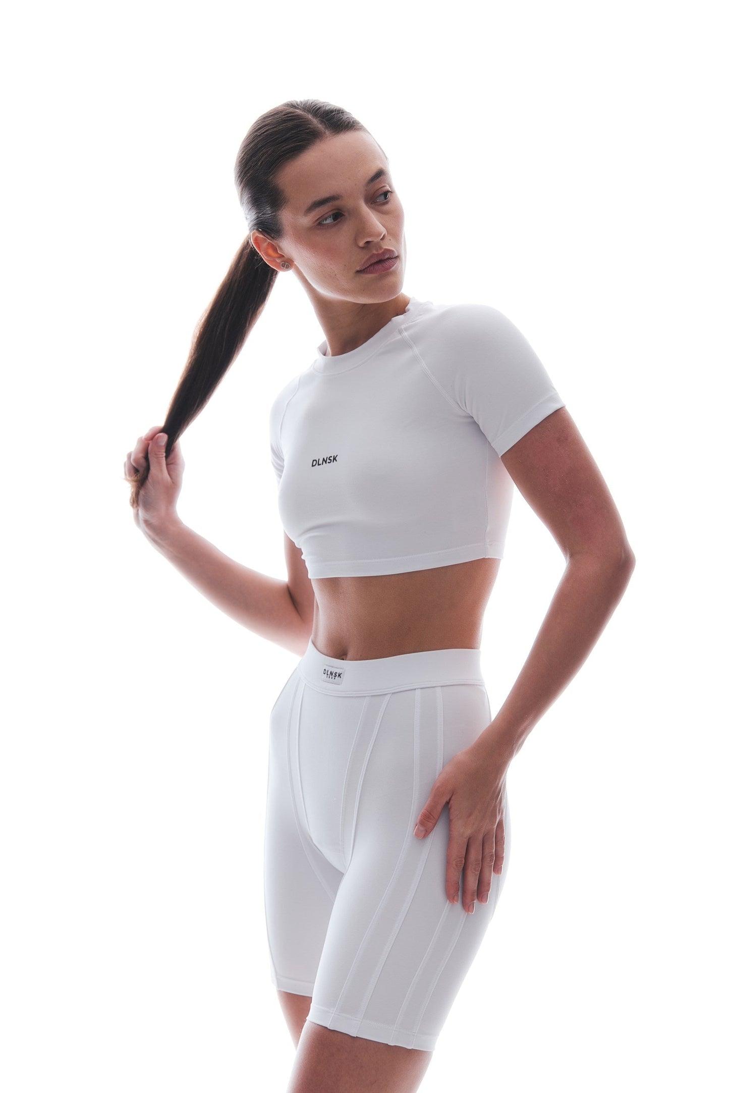 SHAPING biker SHORTS in PURE WHITE Biker shorts DLNSK 