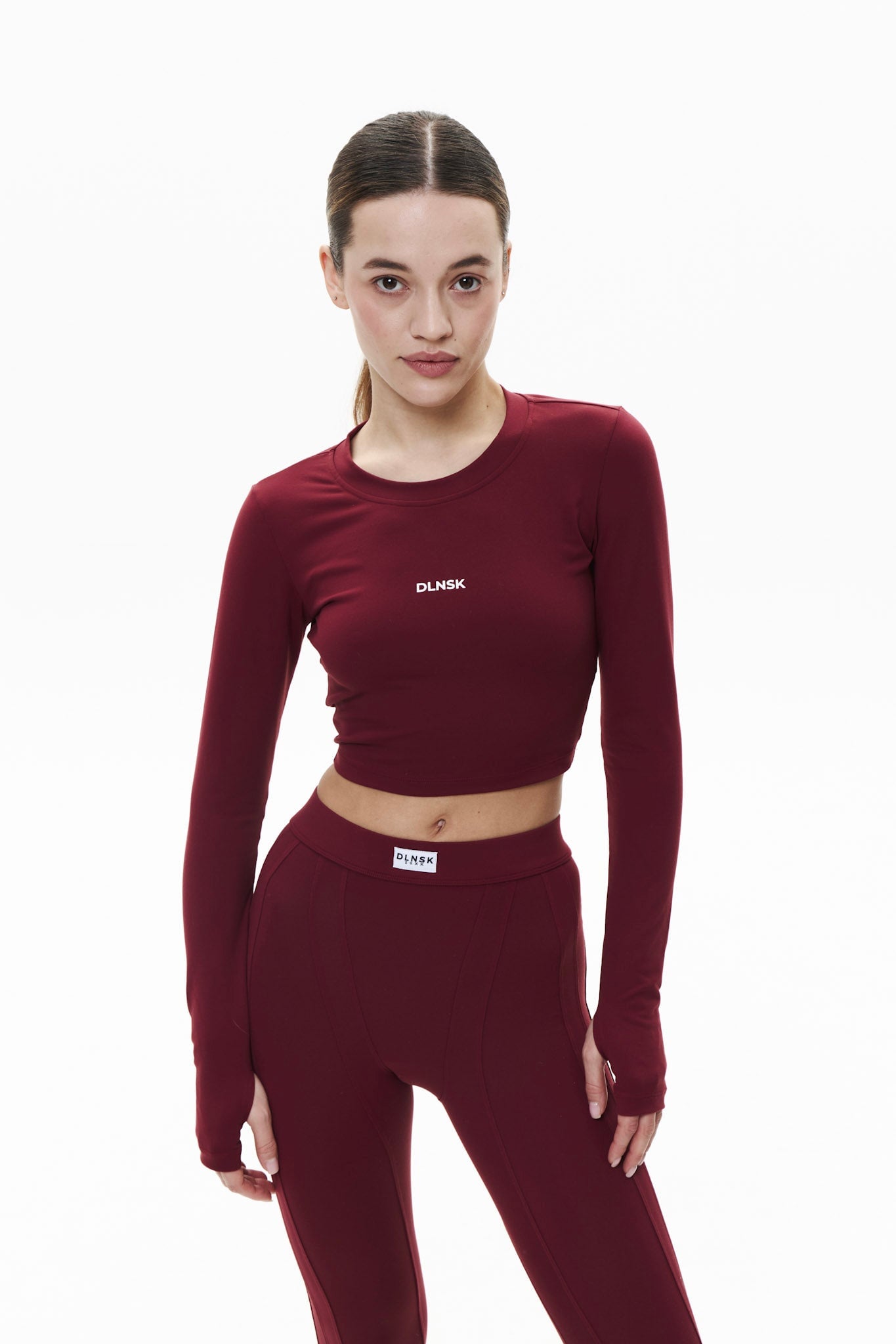 SHAPING crop top in CHERRY Top DLNSK 